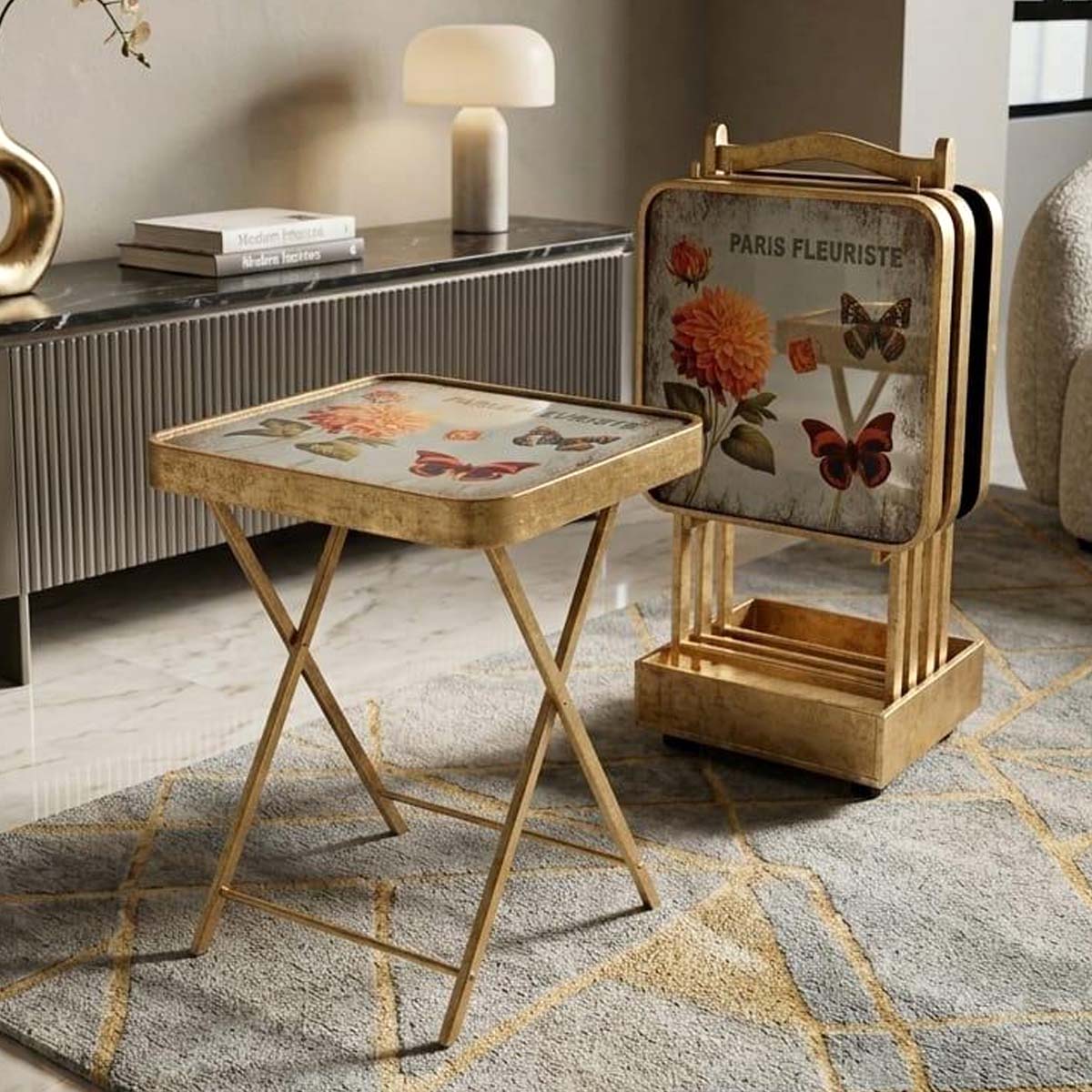 Modern Nesting Table 4 Piece
