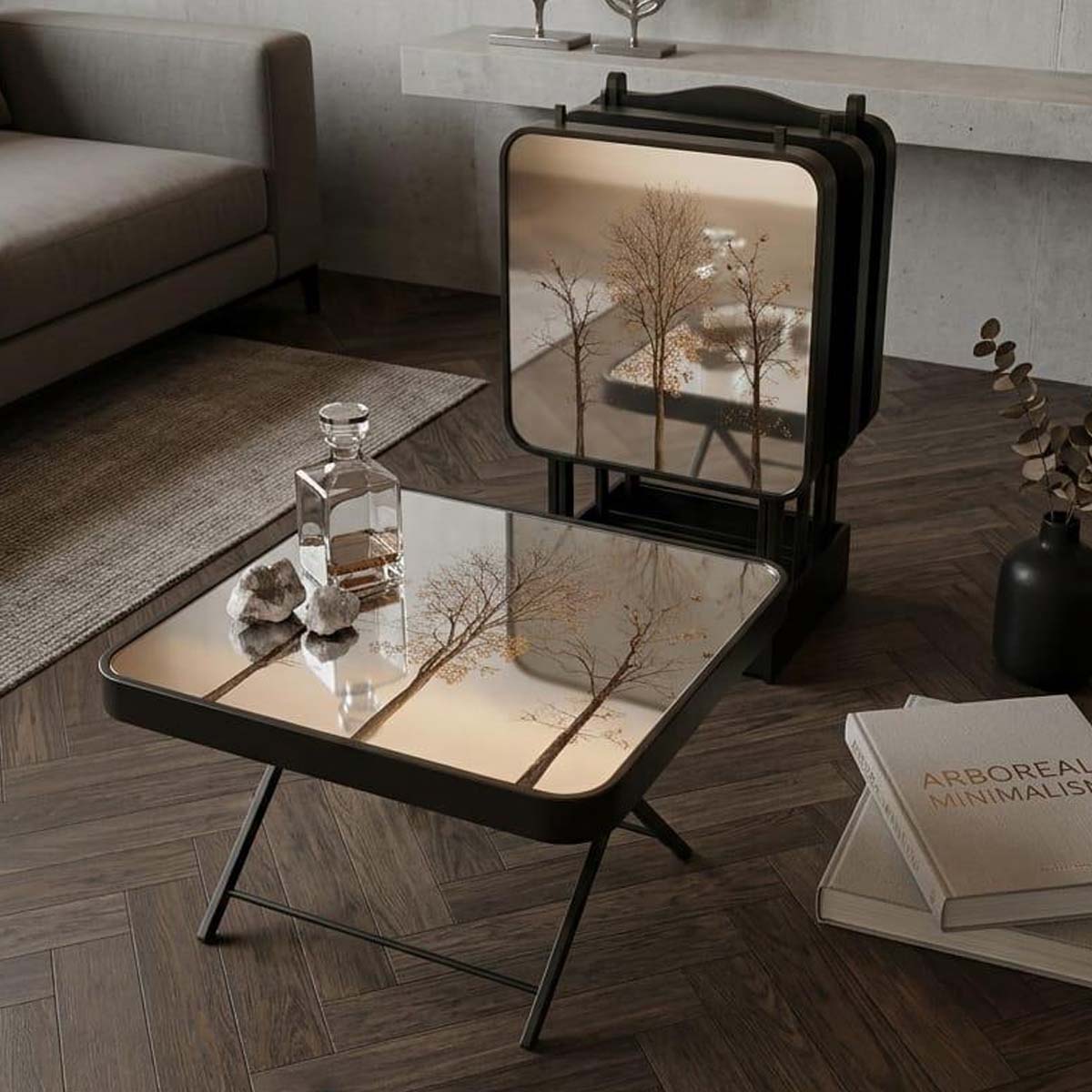Modern Nesting Table 4 Piece