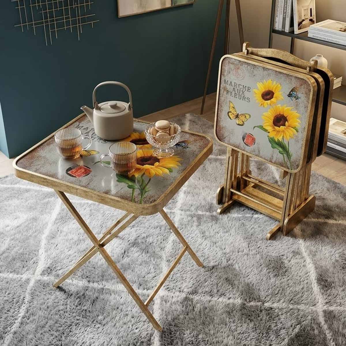 Modern Nesting Table 4 Piece