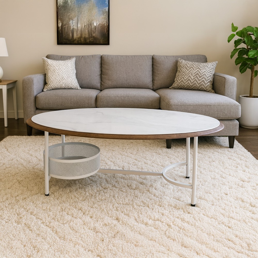 Marble Tea Table Single Round