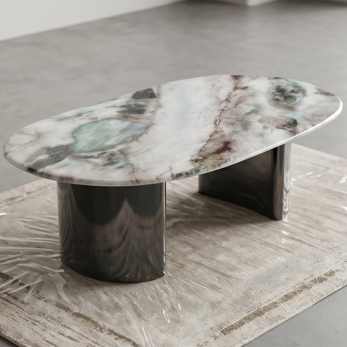 Marble Tea Table Single Round
