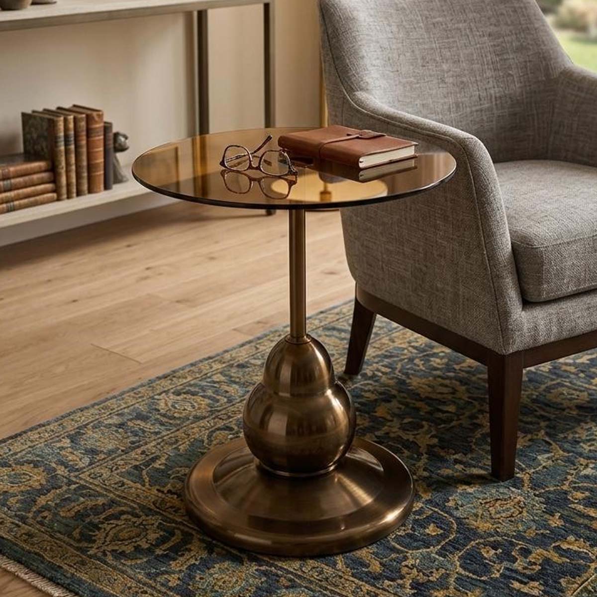 Glass Side Table
