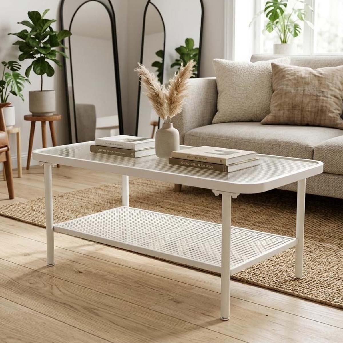 Glass Tea Table Single Rectangle