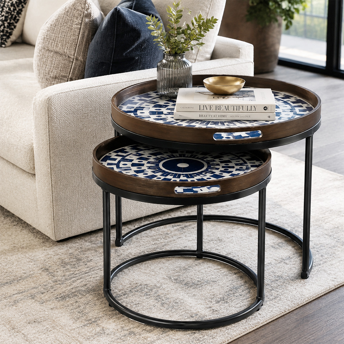 Modern Round Tea Table Set
