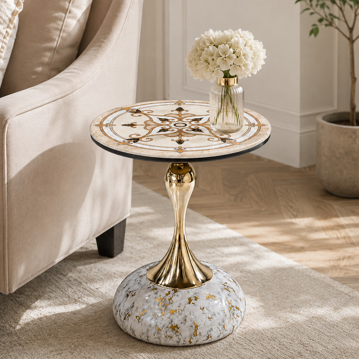 Marble Side Table