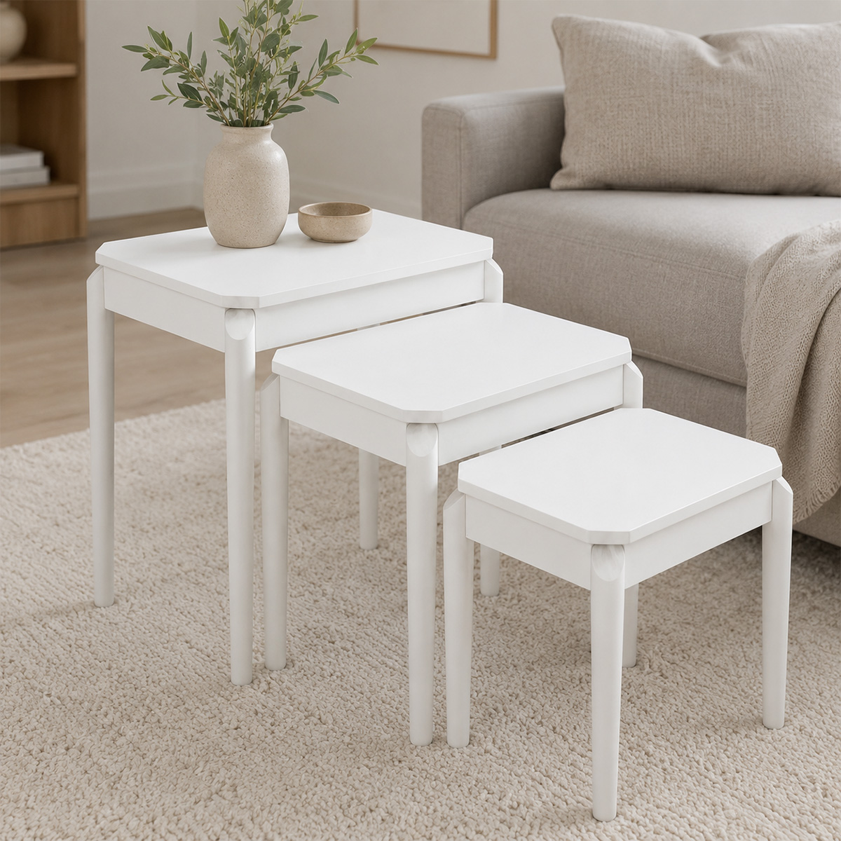 Modern Nesting Table Set 3 Piece
