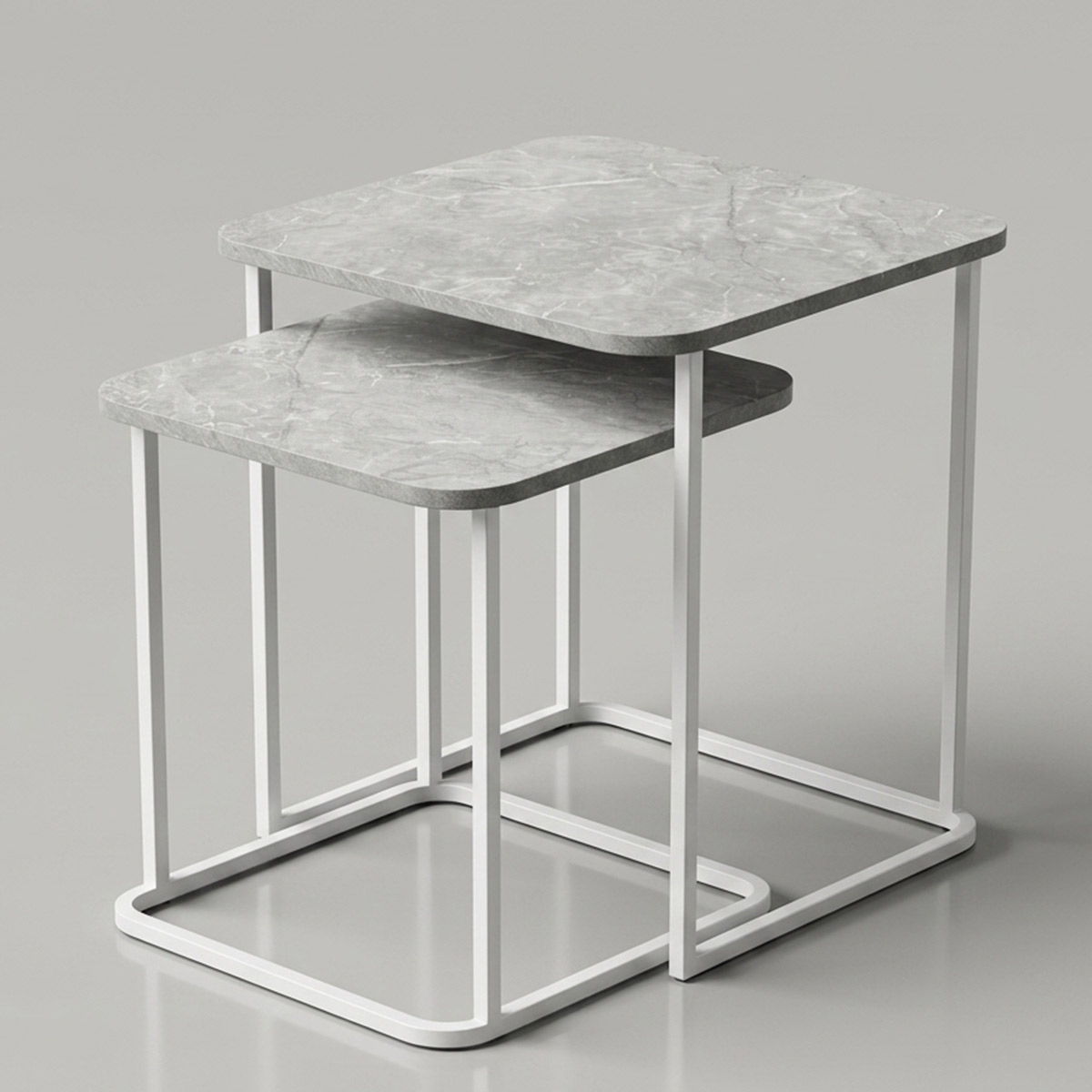 Wooden Tea Table Set Modern Rectangle