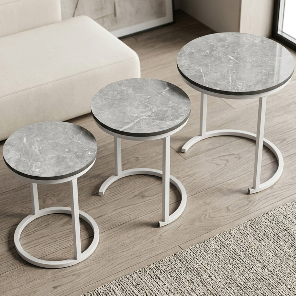 Modern Nest Table 3 Piece