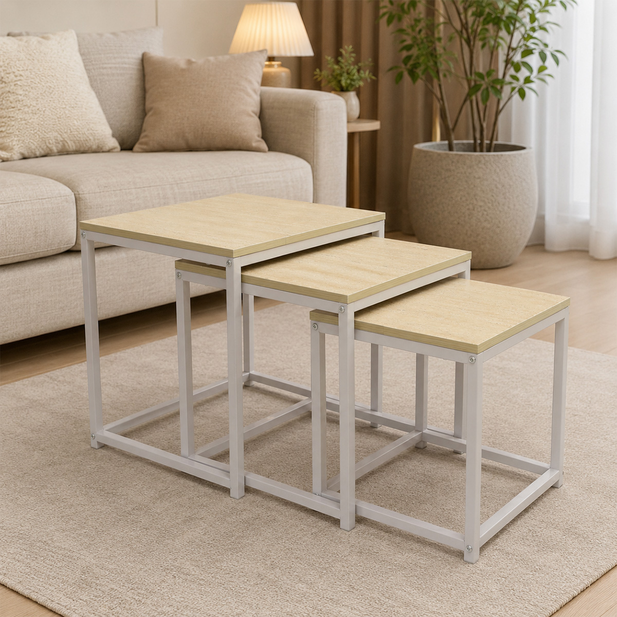 Modern Nesting Table Set 3 Piece