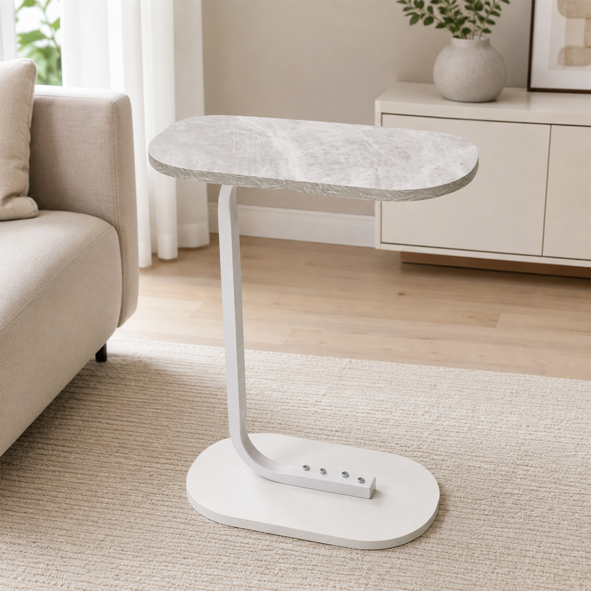 C-Shaped Side Table