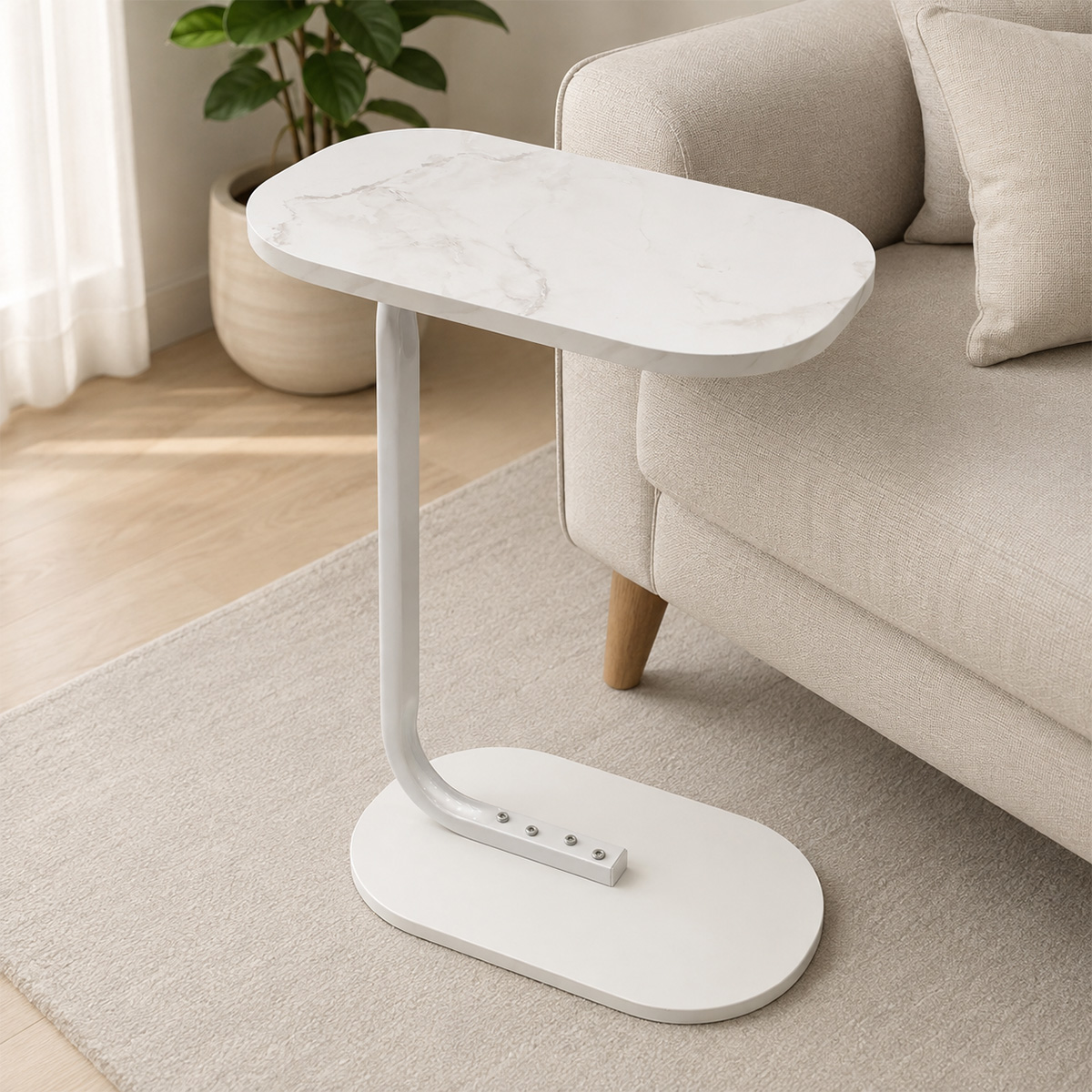 C-Shaped Side Table