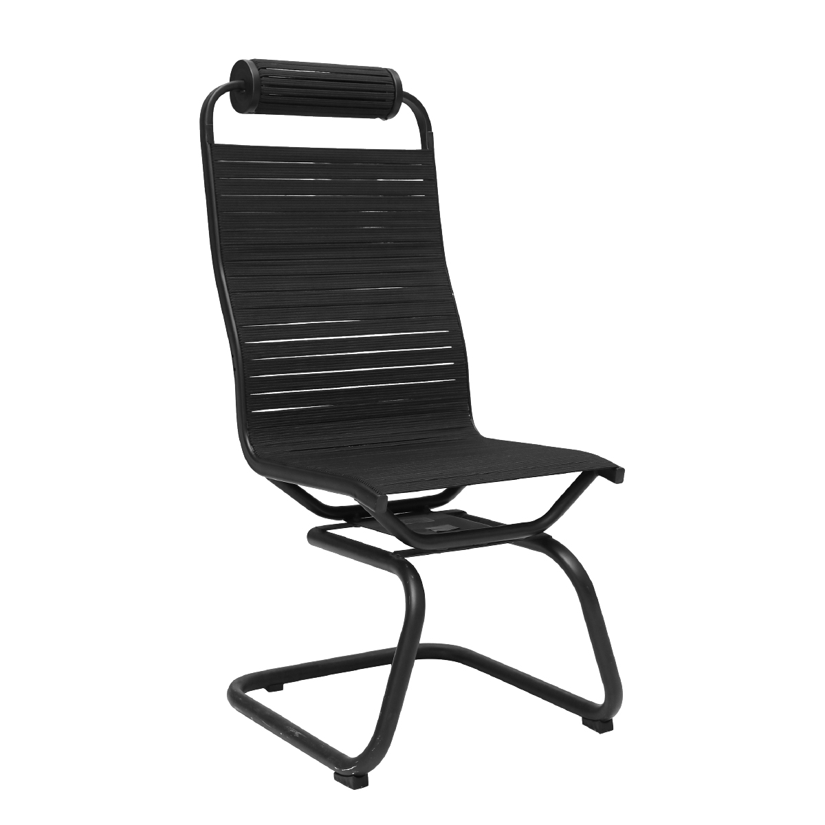 Adjustable Headrest Visitor Chair Black