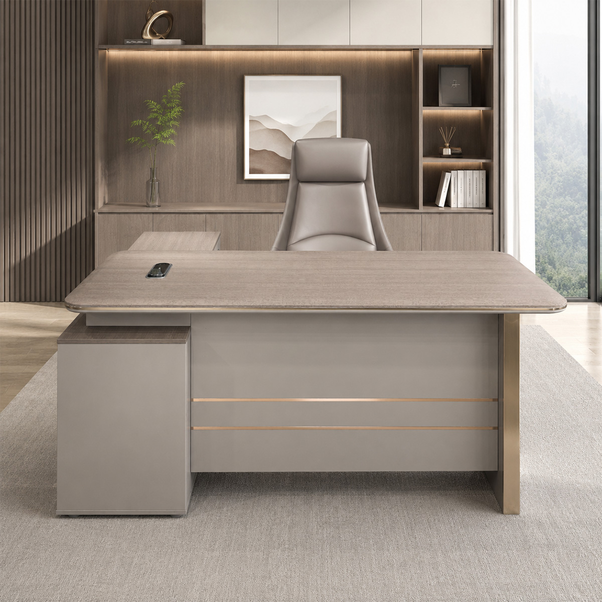 Wooden Office Table 140â€“180cm
