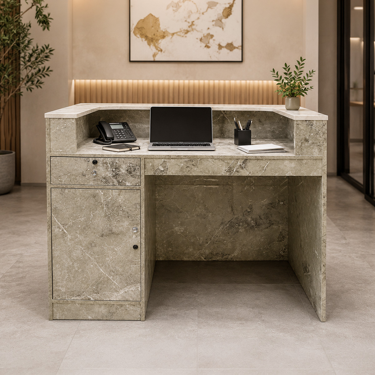 Reception Table Wood 1.2m
