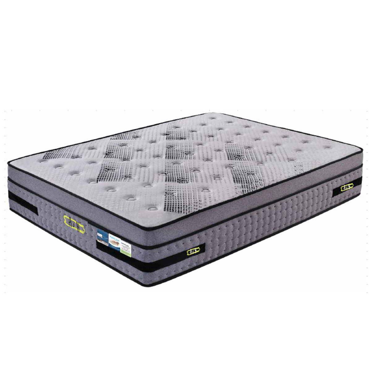 Spring Mattress 150x190cm White/Grey