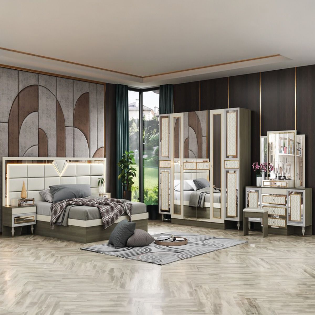 Modern Double Bedroom Set