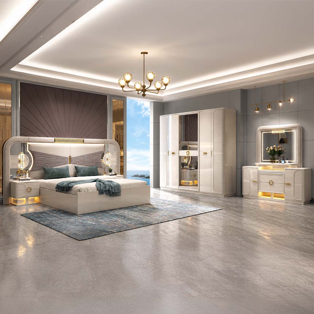 Modern Double Bedroom Set