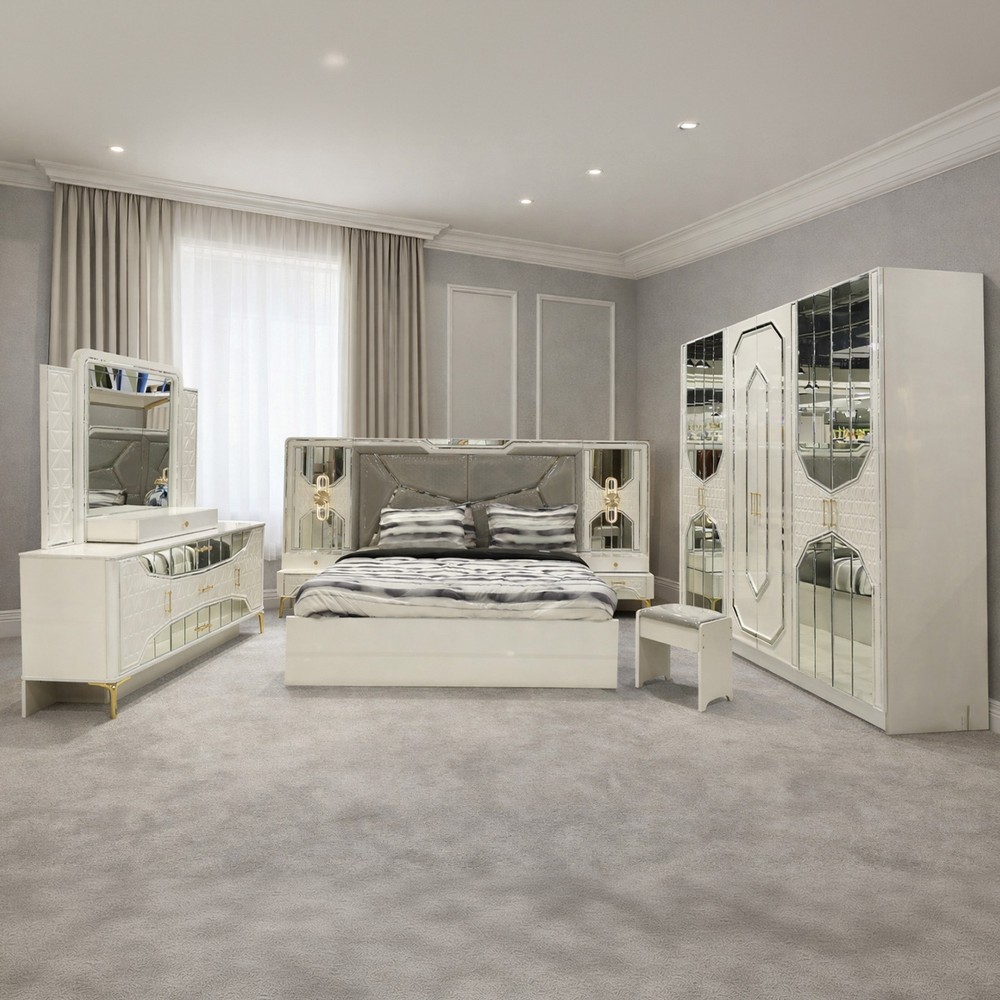 Modern High Headboard Bedroom Set