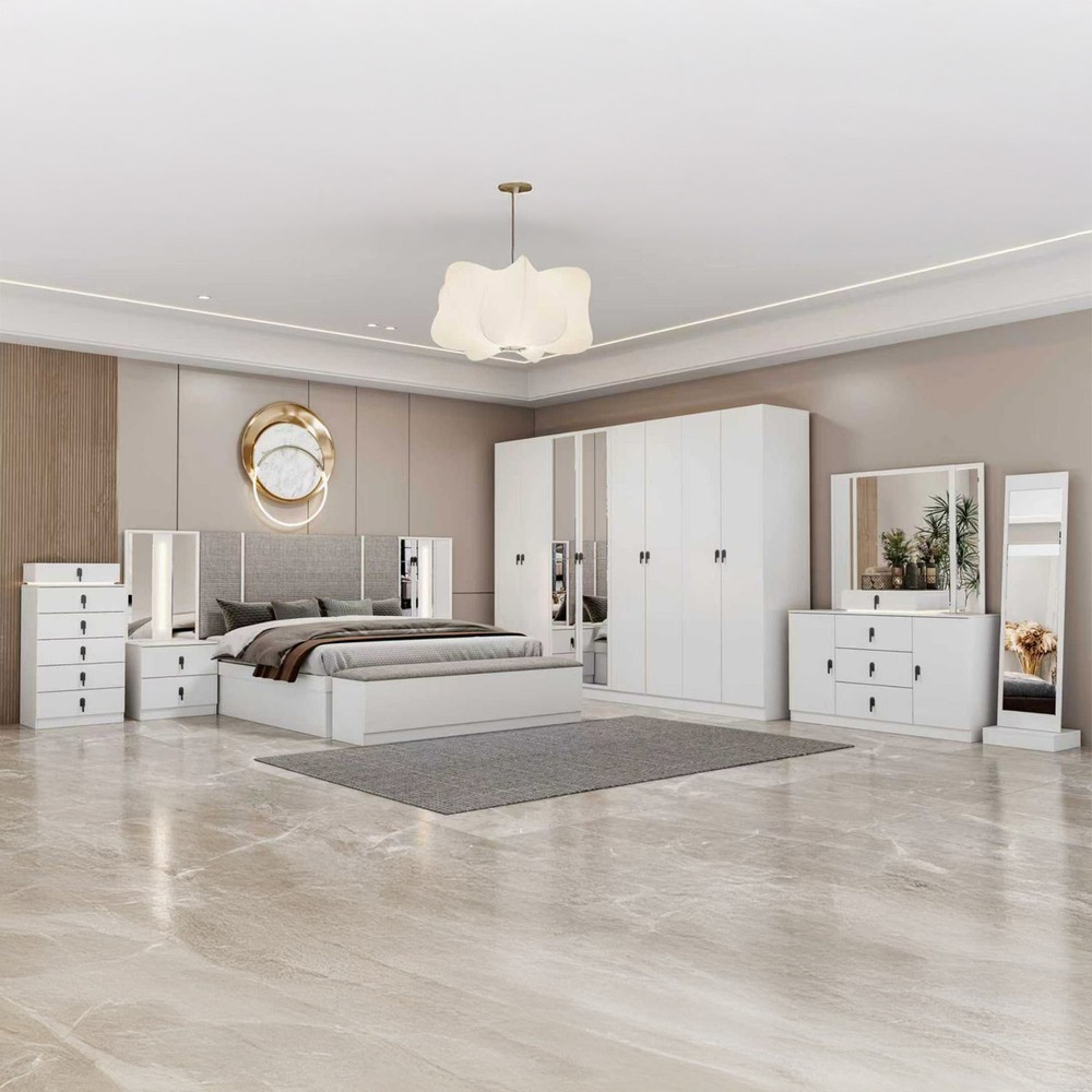 Modern High Headboard Bedroom Set