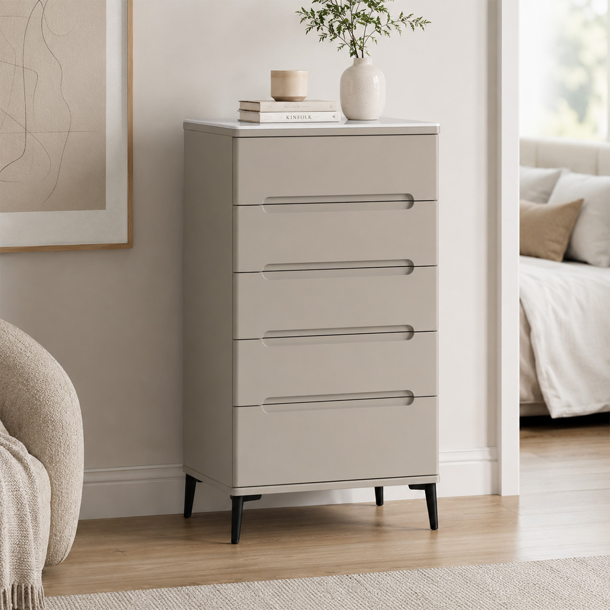 Modern Chest of Drawers 5 Door