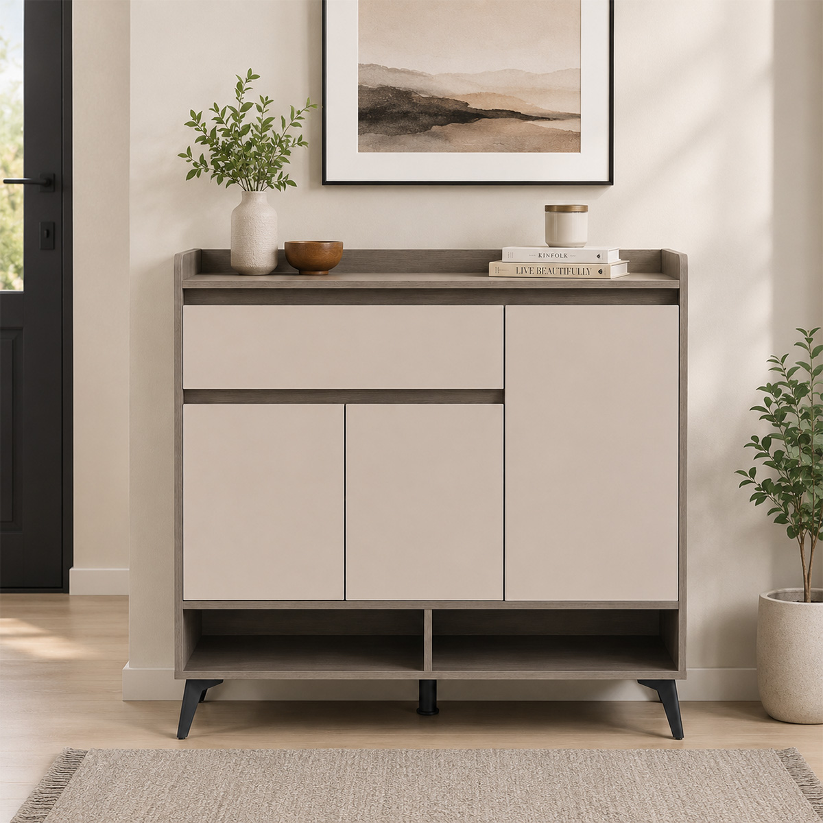 Modern Shoe Cabinet 3 Door