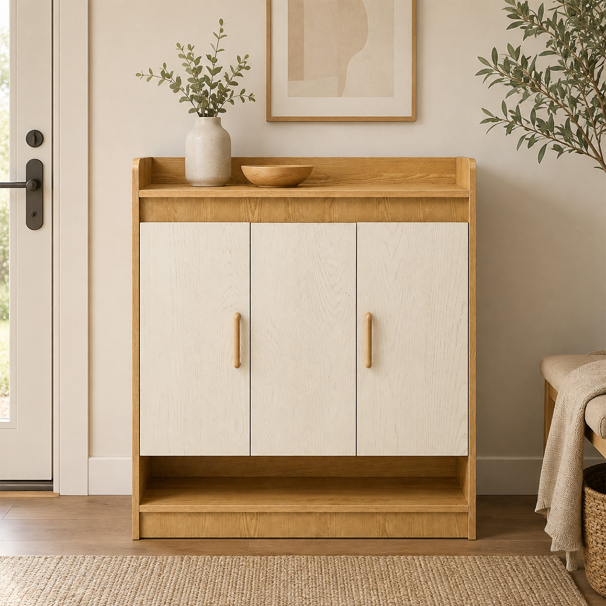 Modern Shoe Cabinet 3 Door