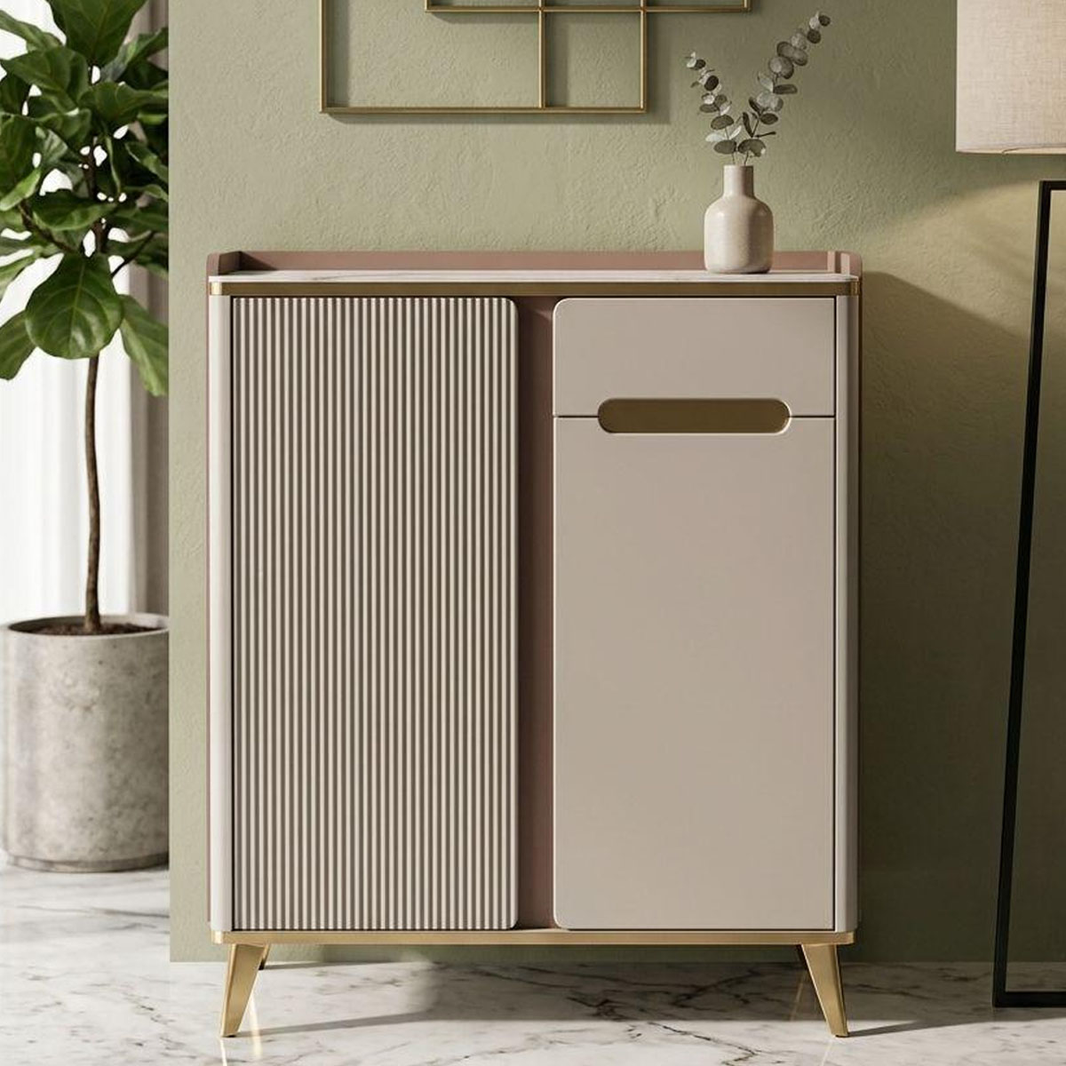 Modern Shoe Cabinet 2 Door