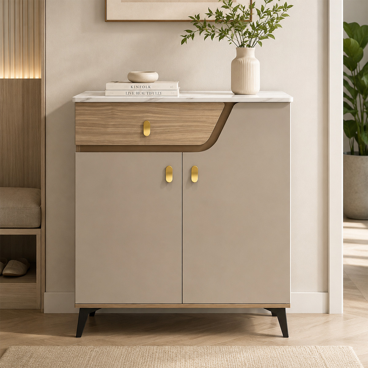 Modern Shoe Cabinet 2 Door