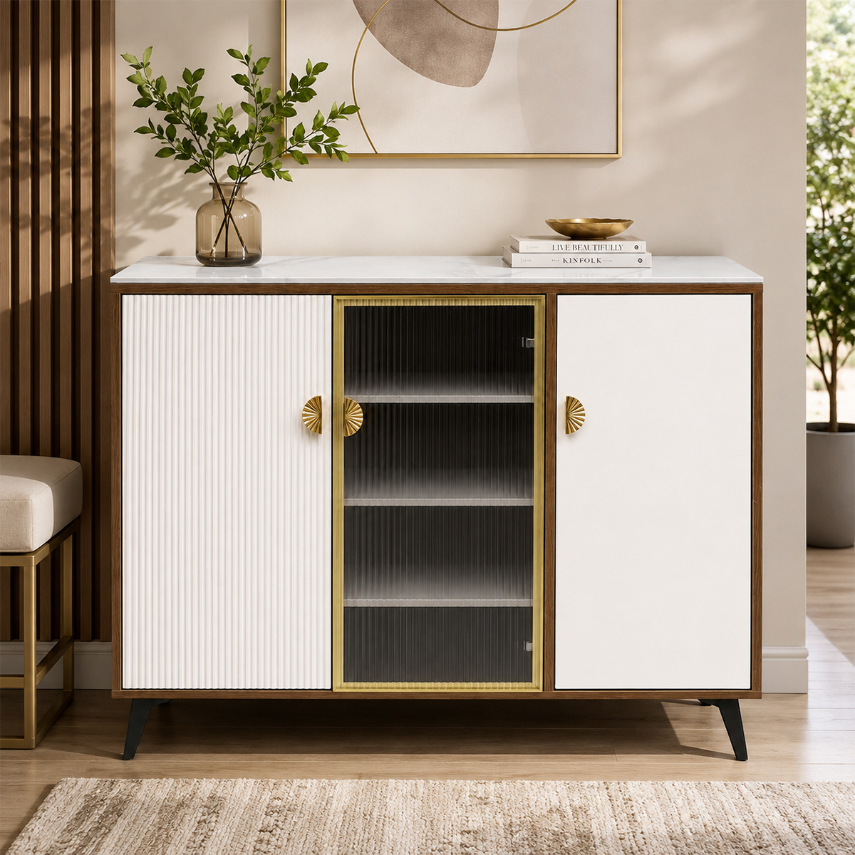 Modern Shoe Cabinet 4 Door
