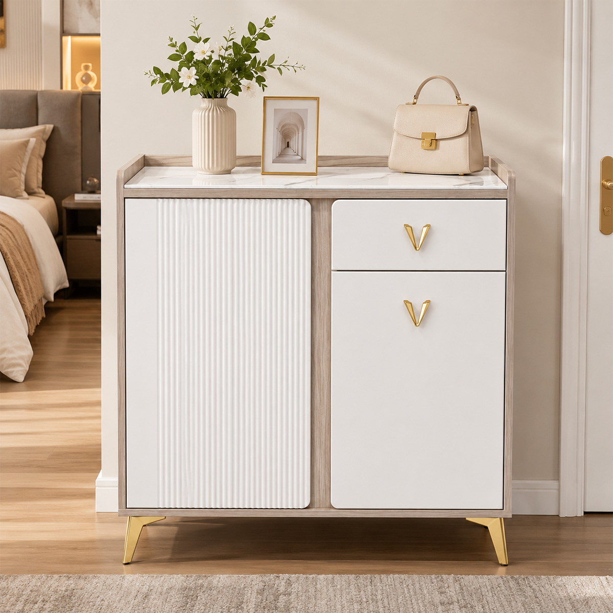 Modern Shoe Cabinet 2 Door