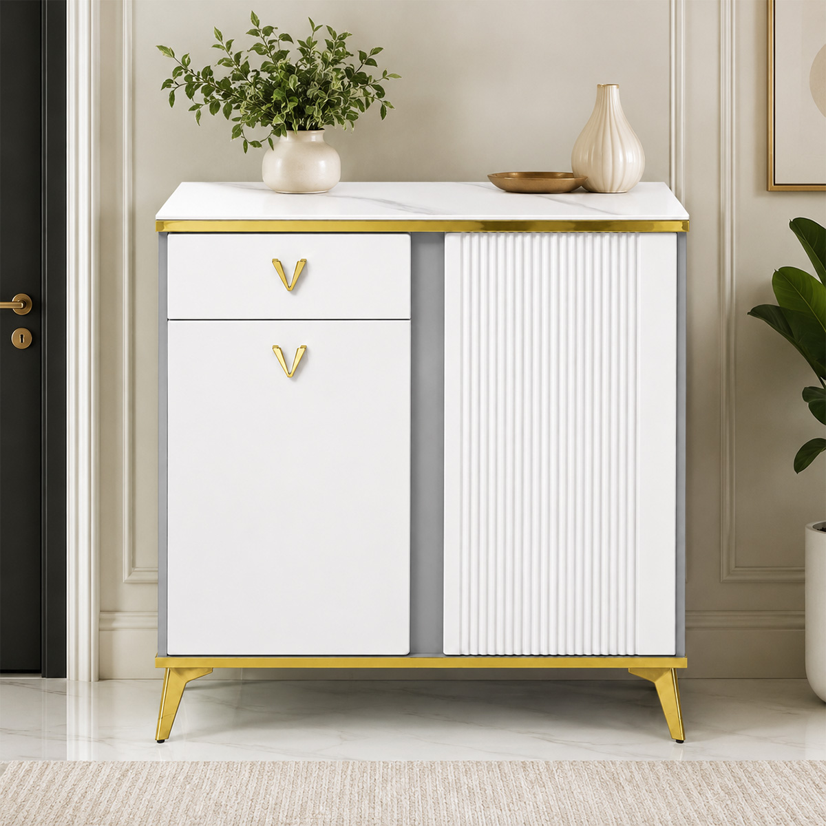 Modern Shoe Cabinet 2 Door