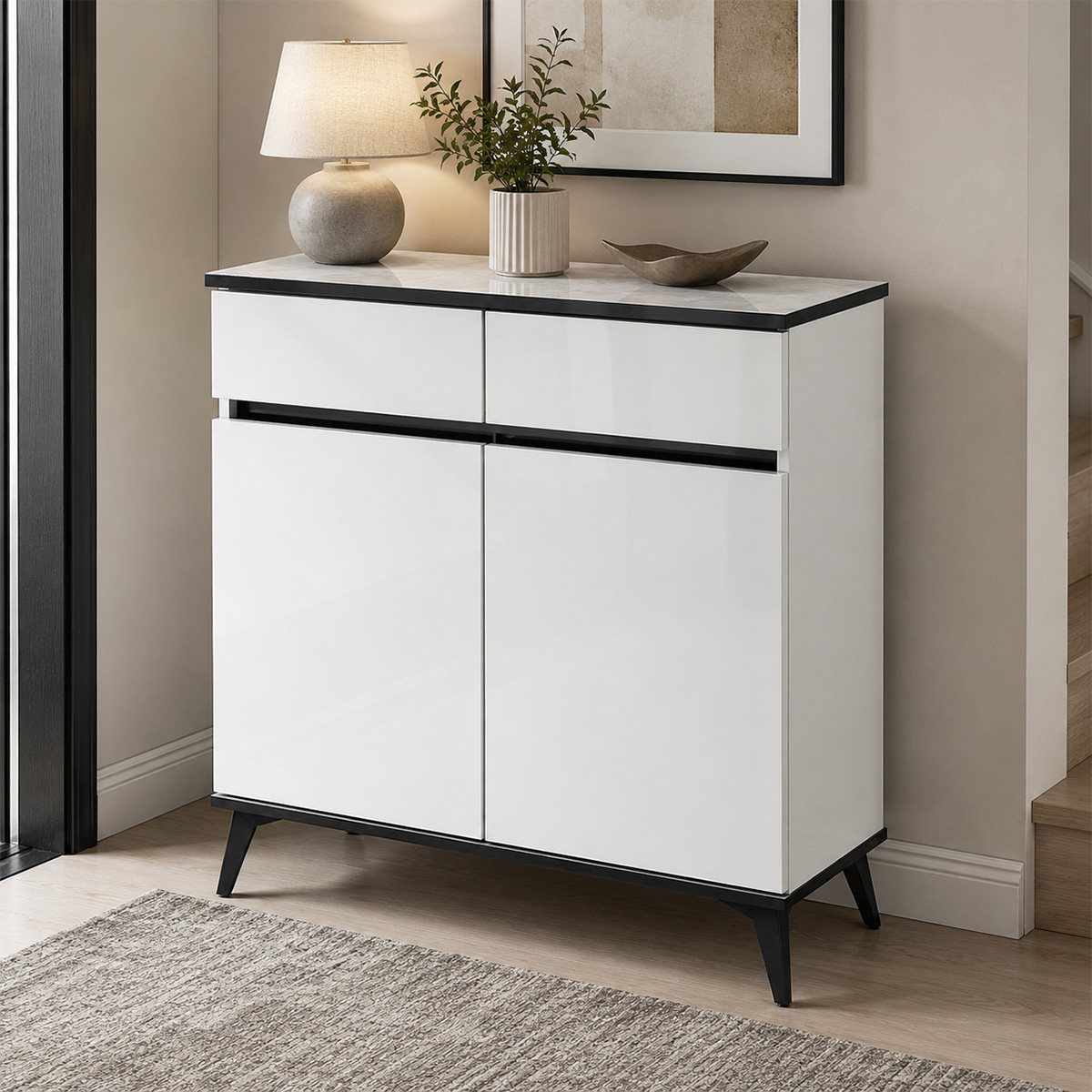 Modern Shoe Cabinet 2 Door