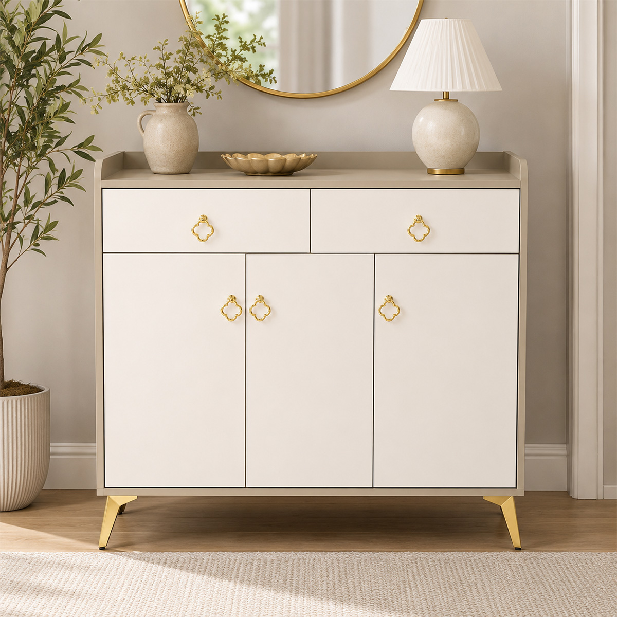 Modern Shoe Cabinet 3 Door
