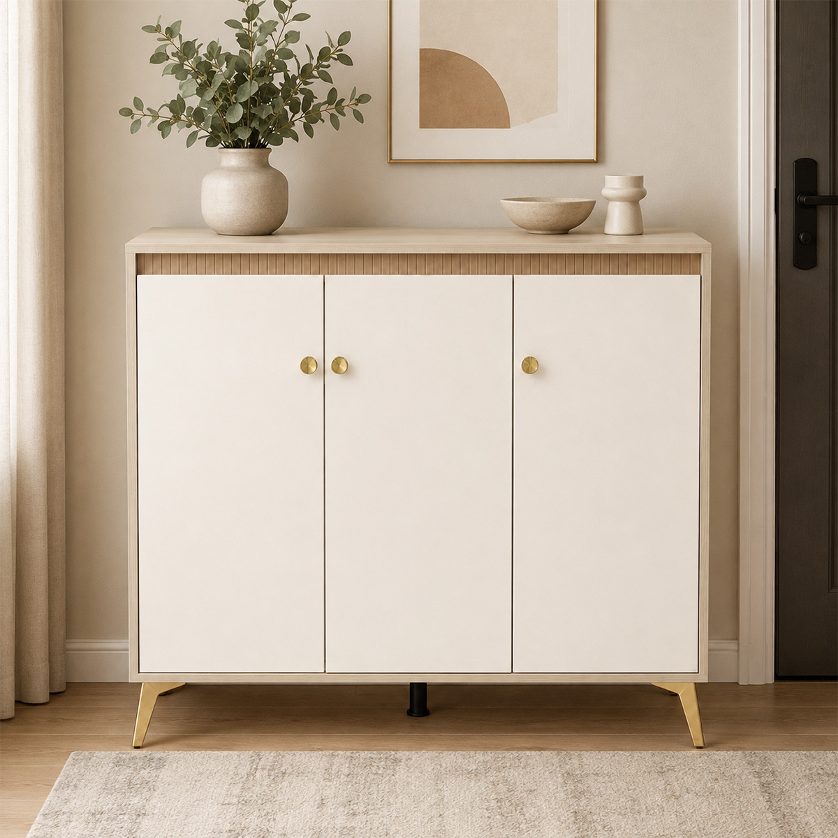 Modern Shoe Cabinet 3 Door