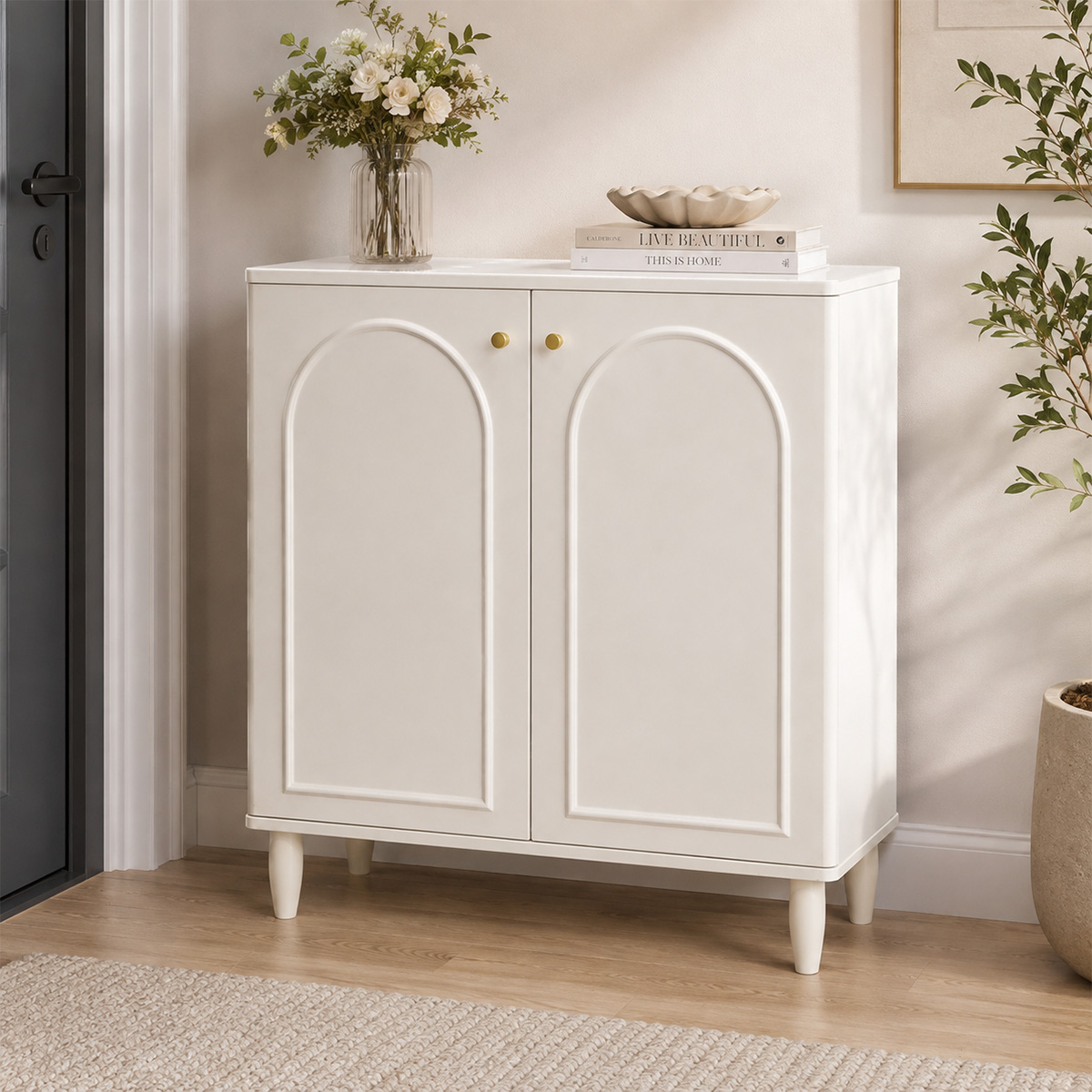 Classic Shoe Cabinet 2 Door