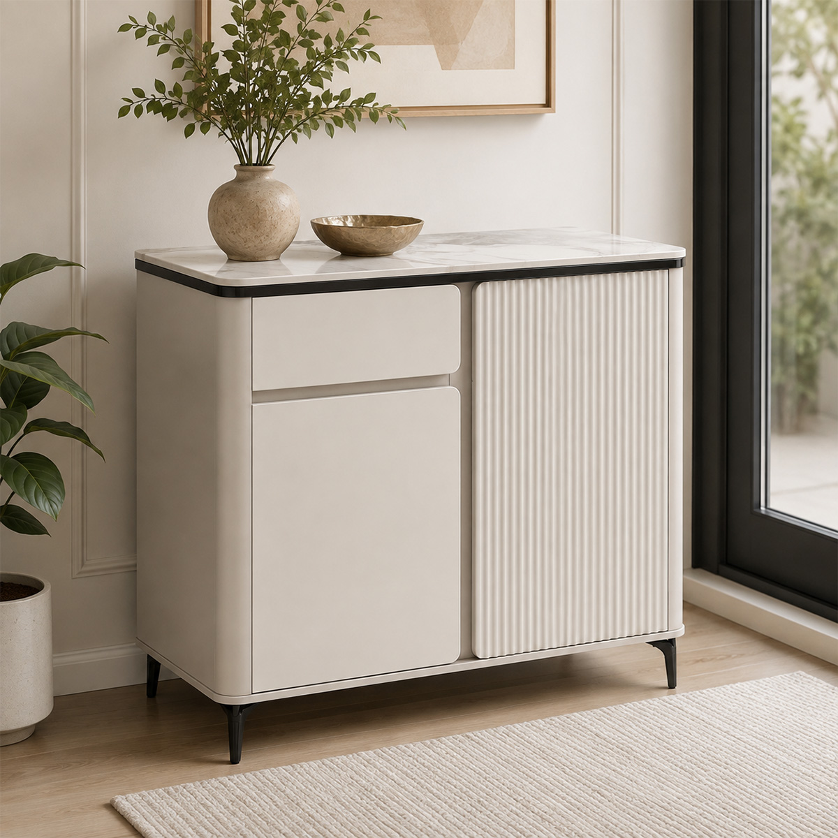 Modern Shoe Cabinet 2 Door