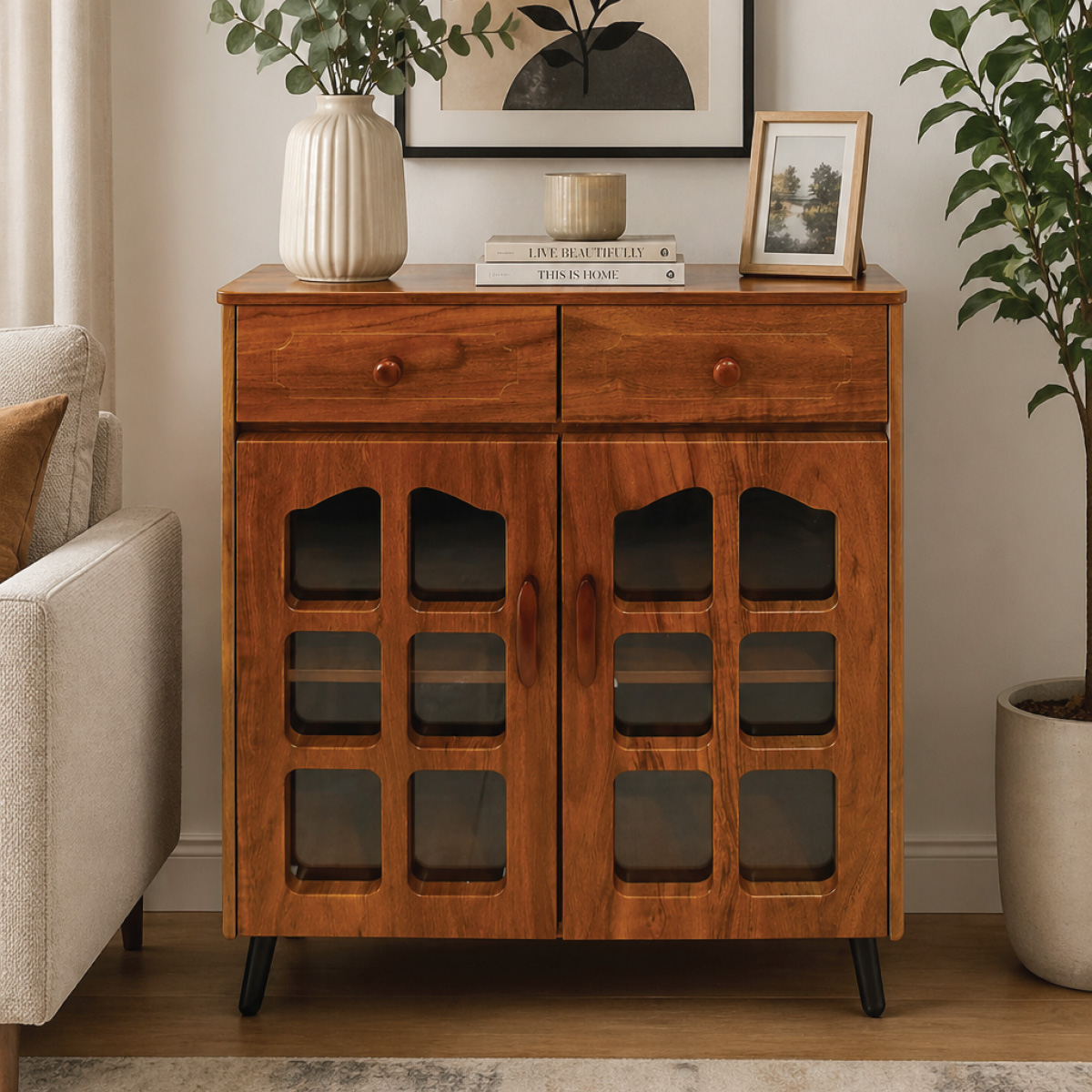 Classic Shoe Cabinet 2 Door
