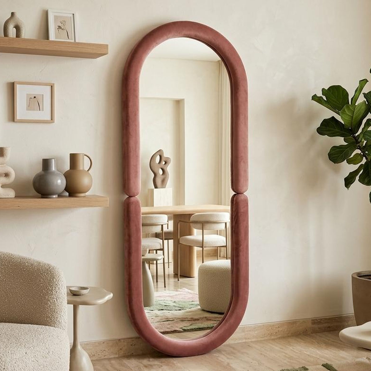 Single Mirror Stand Modern