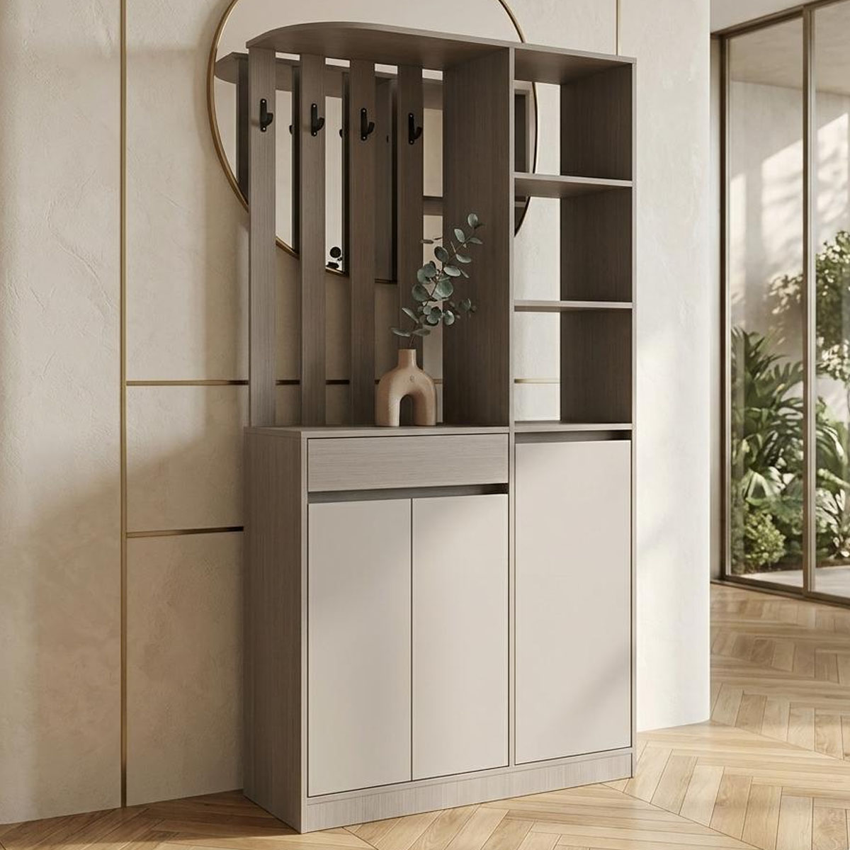 High Shoe Cabinet 2 Door