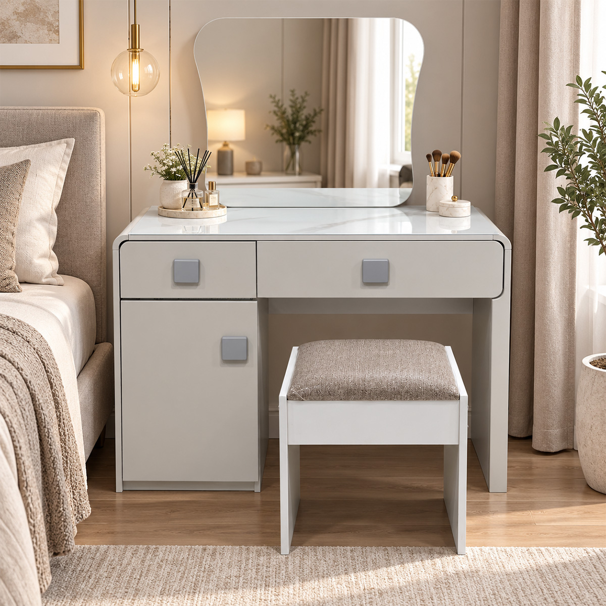 Dressing Table with Stool