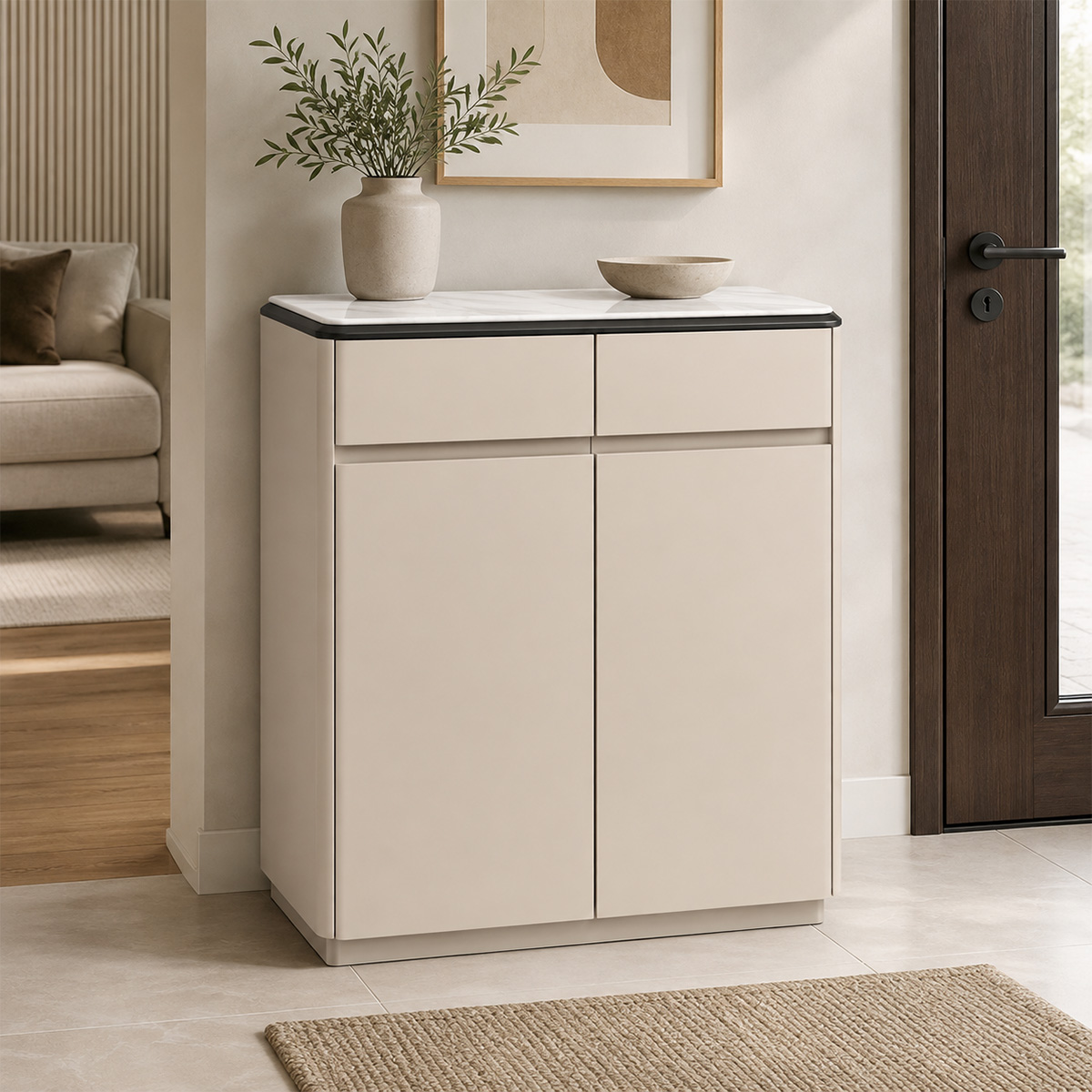 Modern Shoe Cabinet 2 Door