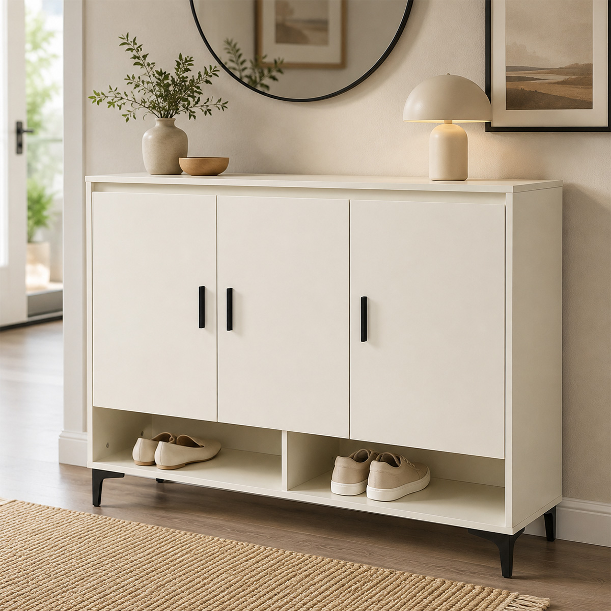 Modern Shoe Cabinet 3 Door