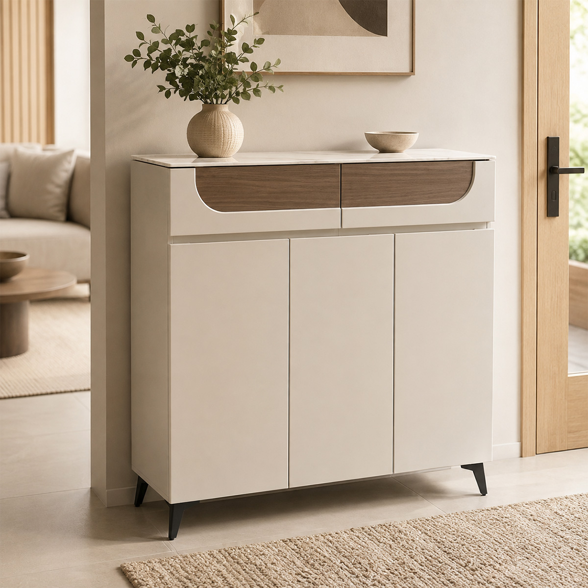 Modern Shoe Cabinet 3 Door