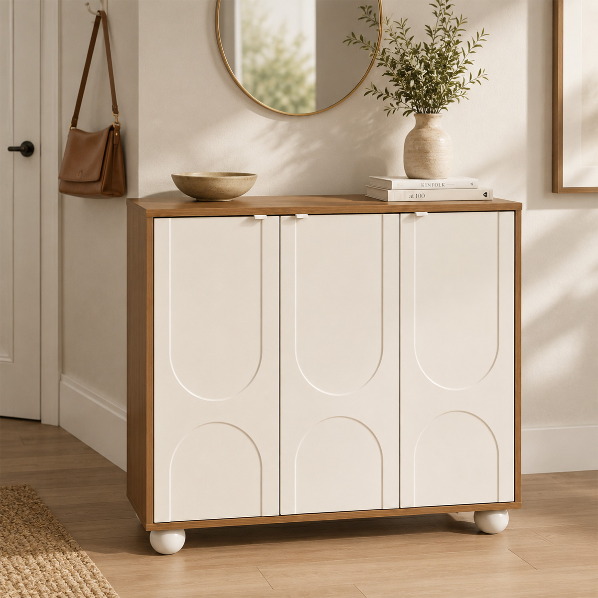 Modern Shoe Cabinet 3 Door