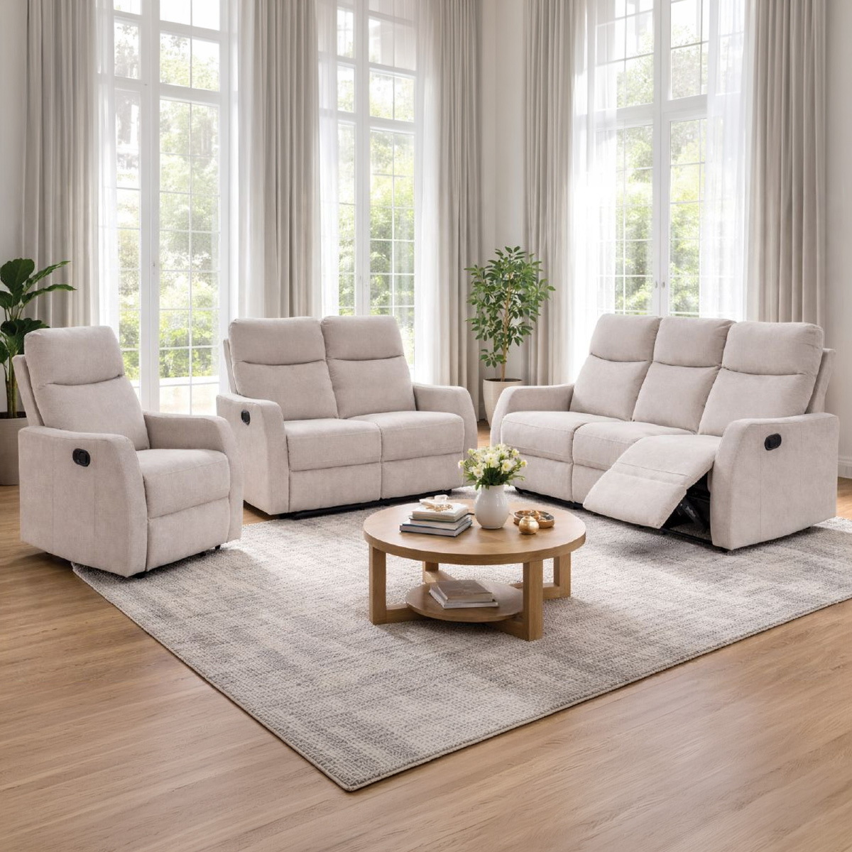 Recliner Sofa Set 3+2+1