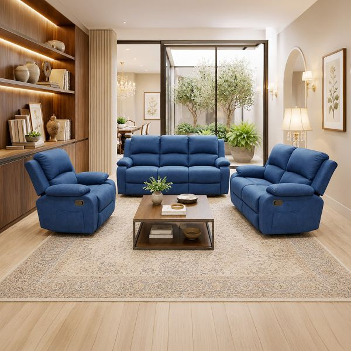 Recliner Sofa Set 3+2+1