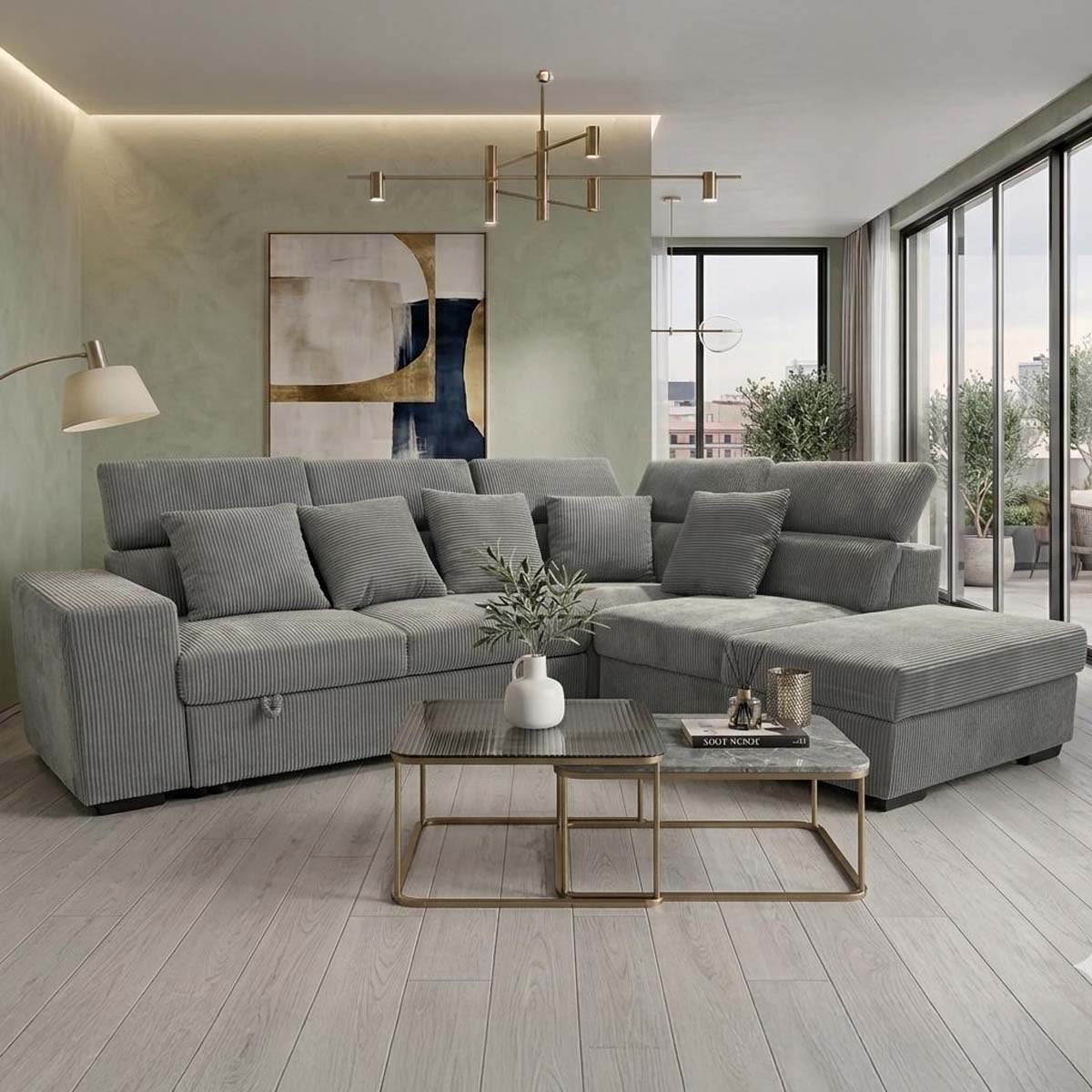 Lawson Fabric Corner Sofa