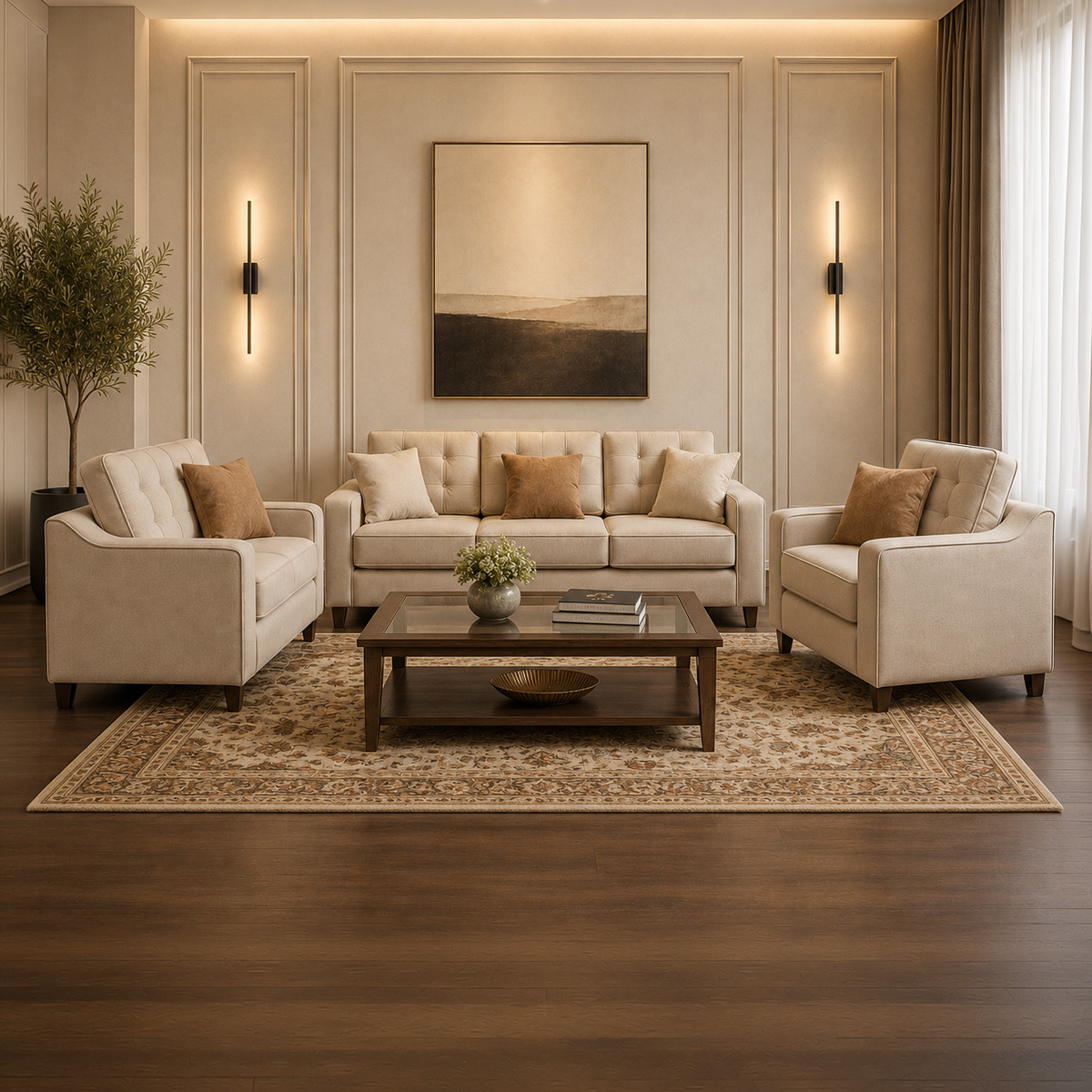Lawson Fabric Sofa Set