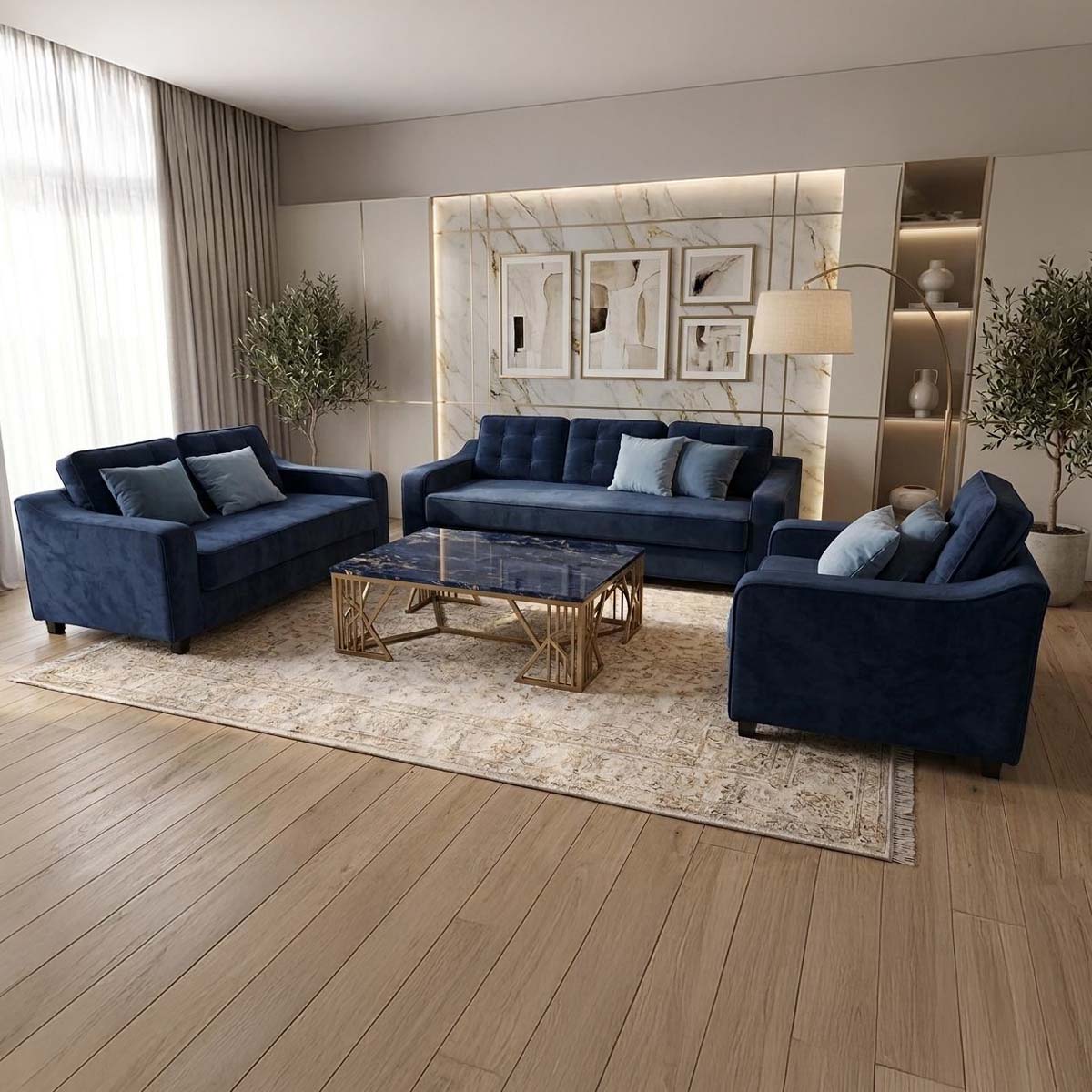 Lawson Fabric Sofa Set