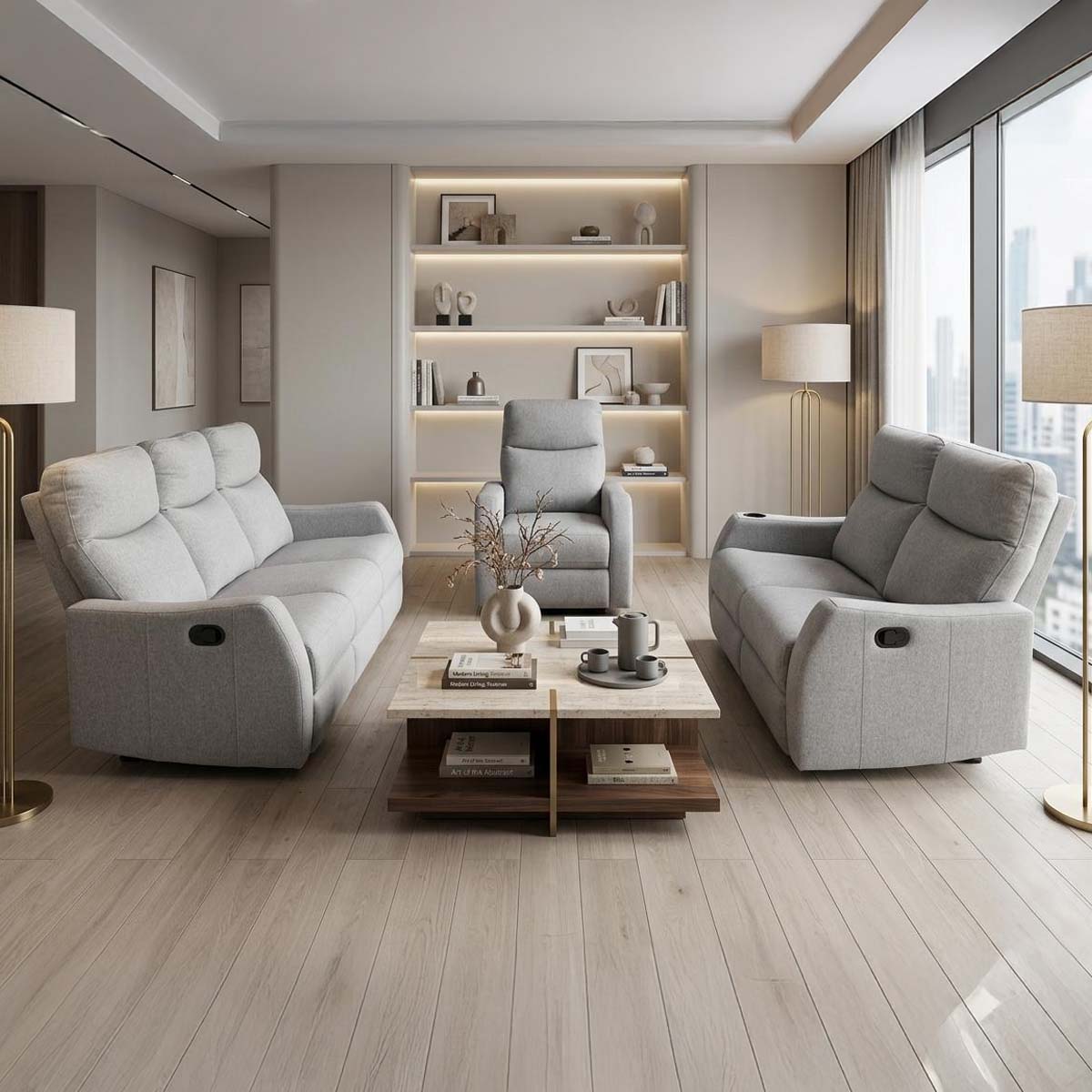 Recliner Sofa Set 3 Plus 2 Plus 1